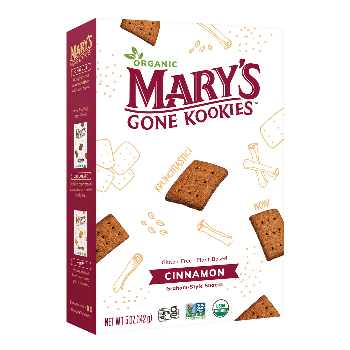 Mary's Gone Crackers Kookies Cinnamon