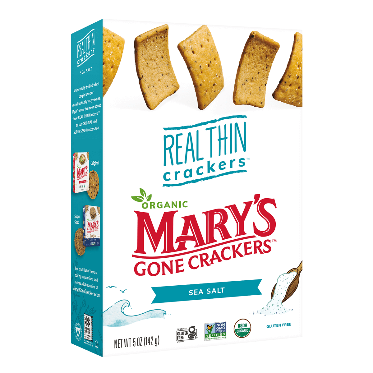 Mary's Gone Crackers REAL Thin Crackers Sea Salt
