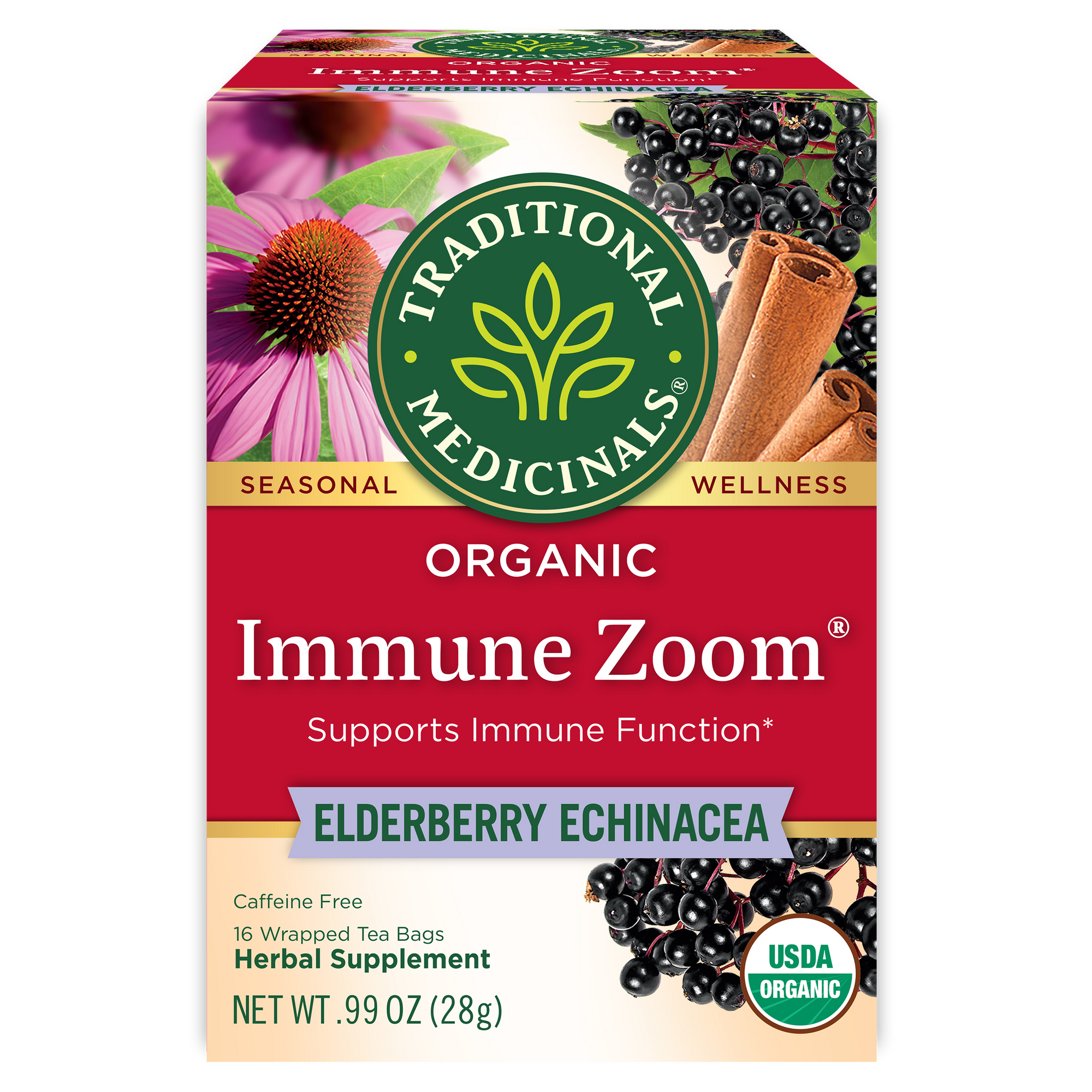 Traditional Medicinals Immune Zoom® Elderberry Echinacea Tea