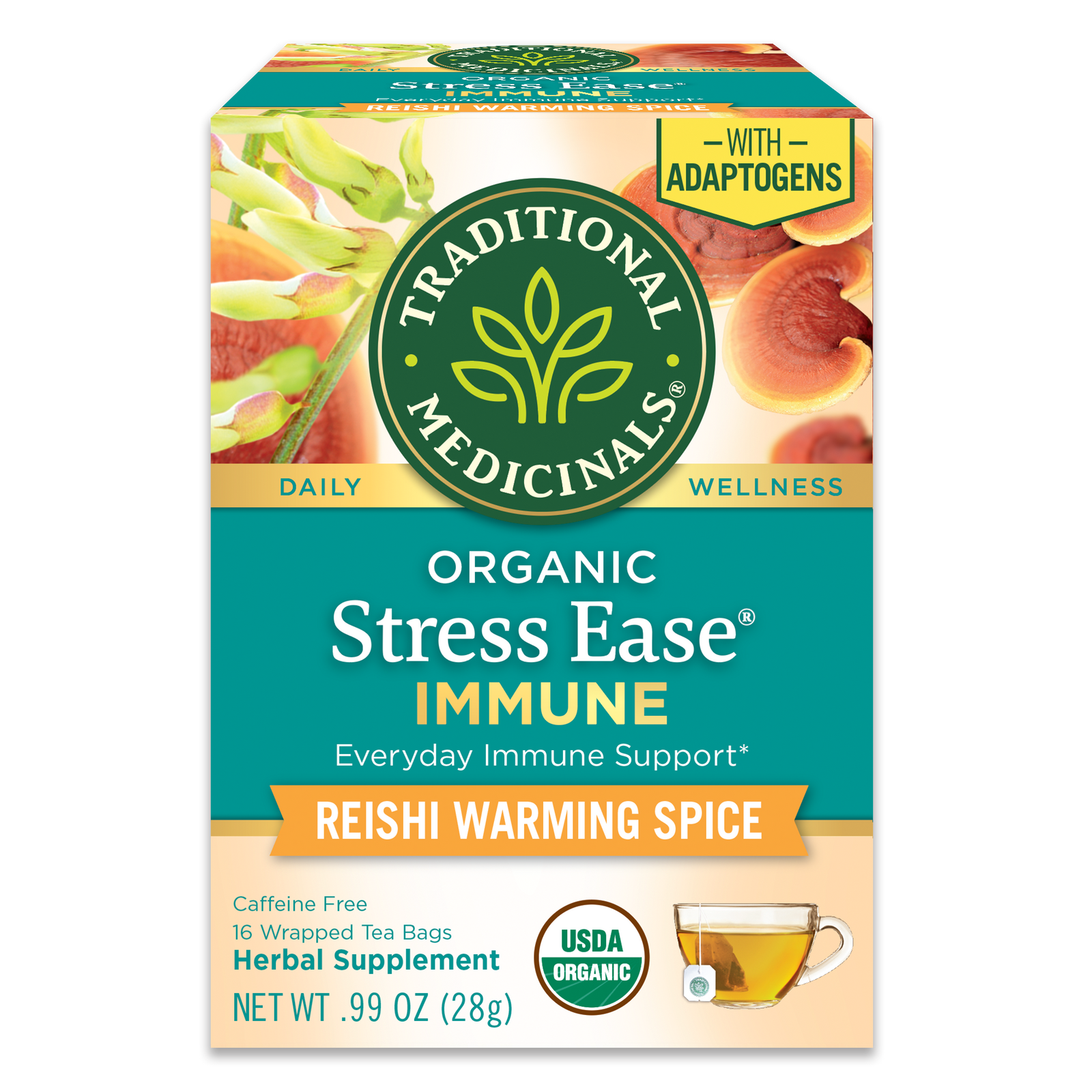 Traditional Medicinals Stress Ease Immune (with Adaptogens)