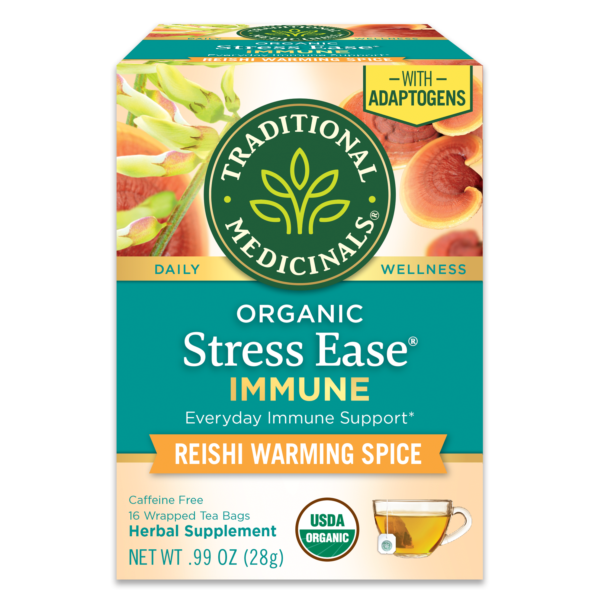 Traditional Medicinals Stress Ease Immune (with Adaptogens)