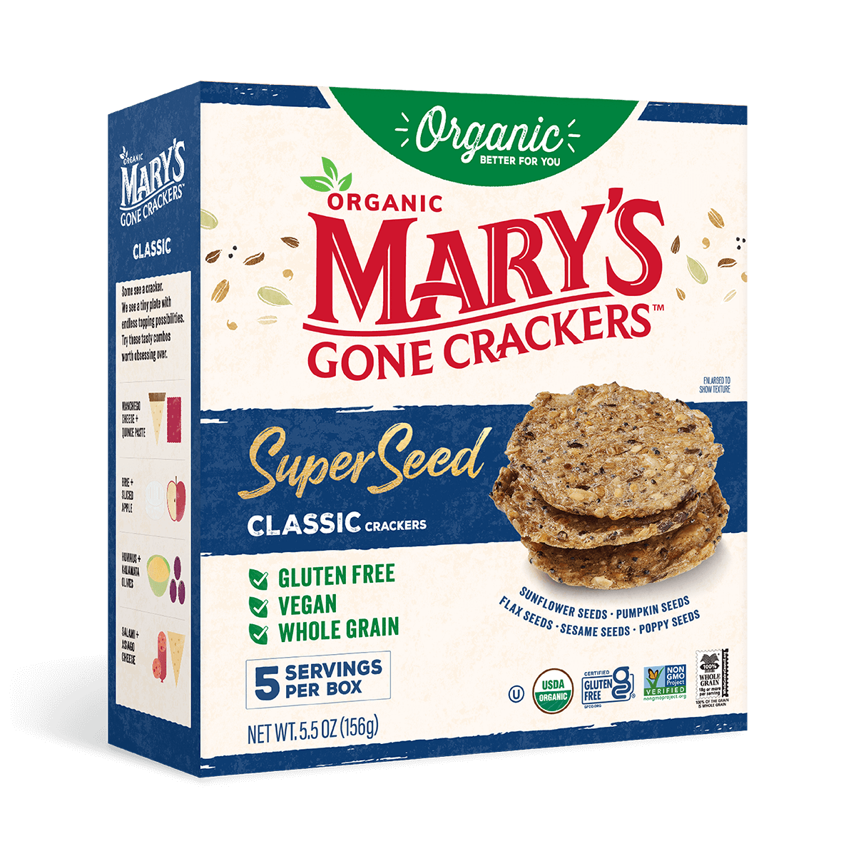 Mary's Gone Crackers Super Seed Classic Crackers