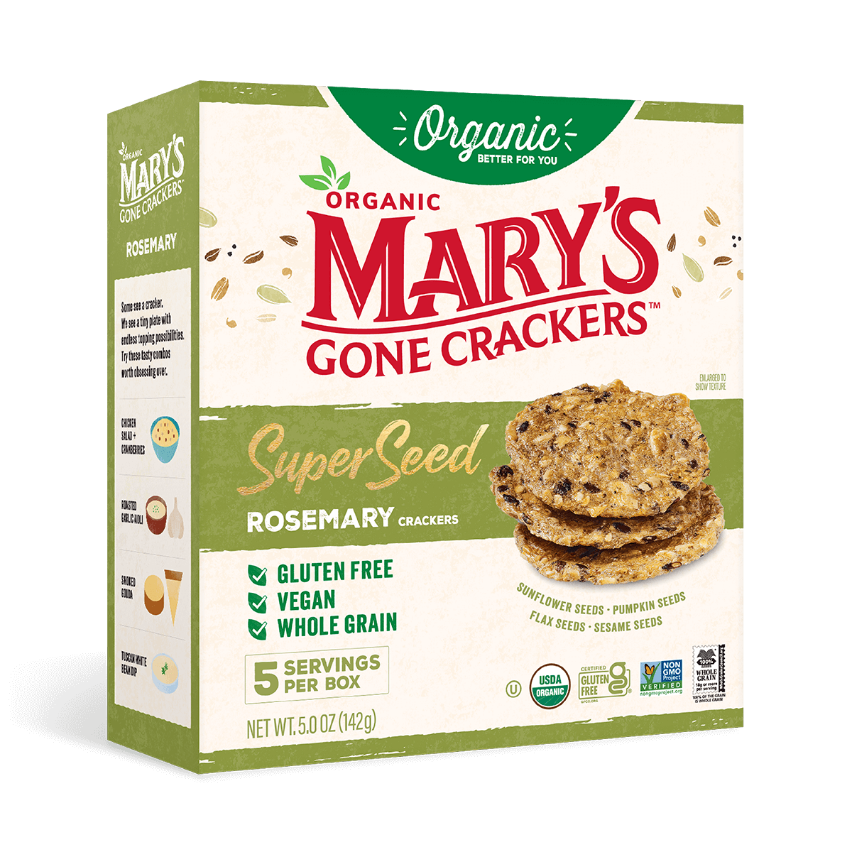 Mary's Gone Crackers Super Seed Rosemary