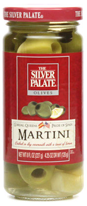 The Silver Palate Martini Olives Bathed in Vermouth with Lemon Peel