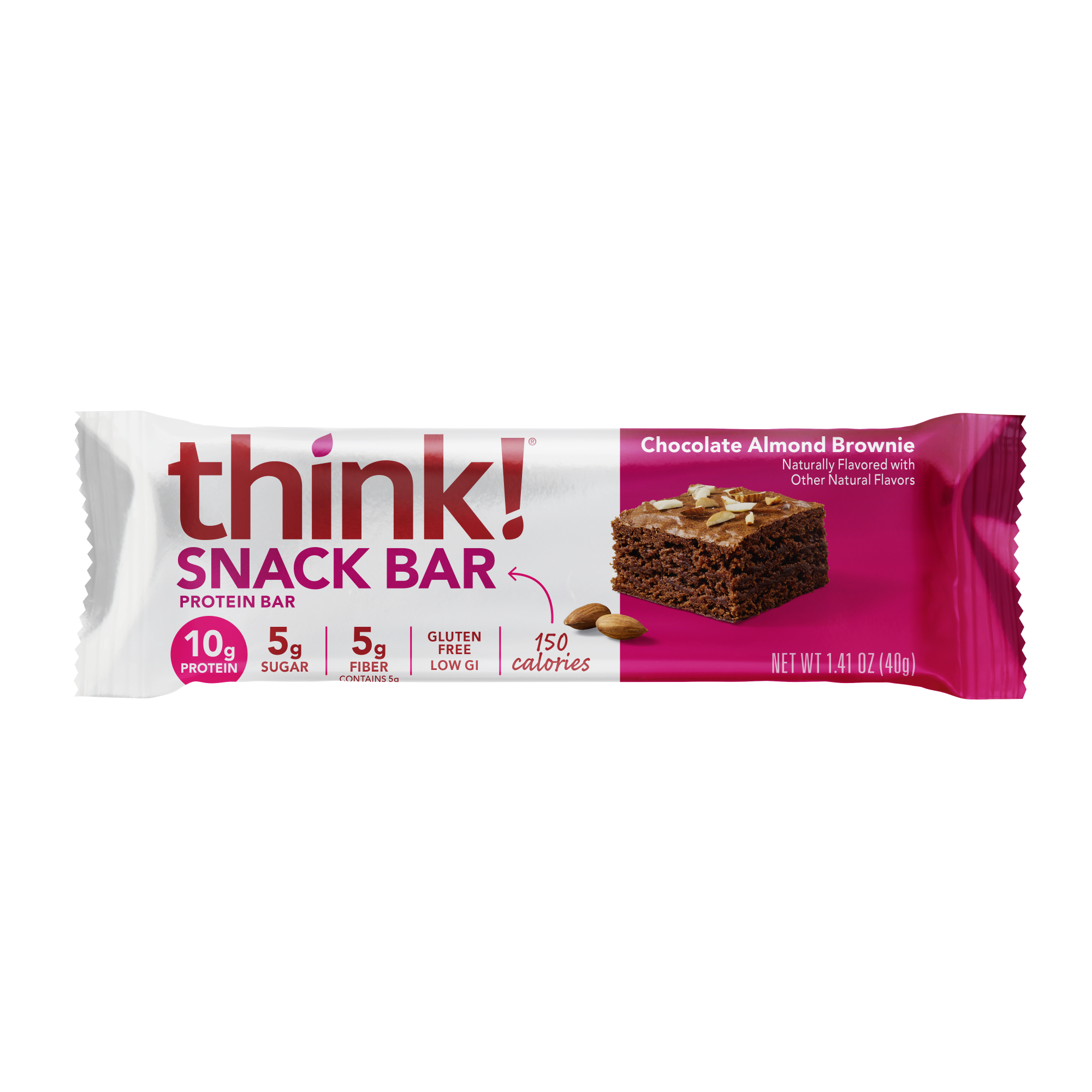 think!® Protein Snack Bar, Chocolate Almond Brownie